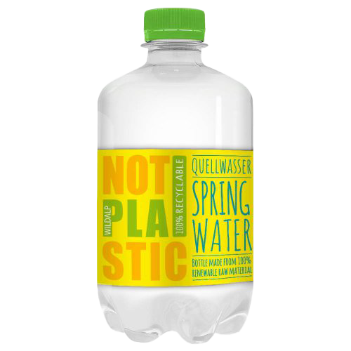 NaKu water bottle made of 20% recycled PLA and food contact approved.